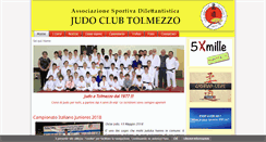 Desktop Screenshot of judotolmezzo.it
